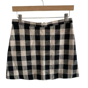 Topshop Black and White Mini Skirt